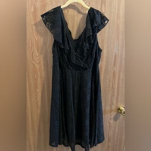 Torrid Black V-neck Dress, brand new with tags